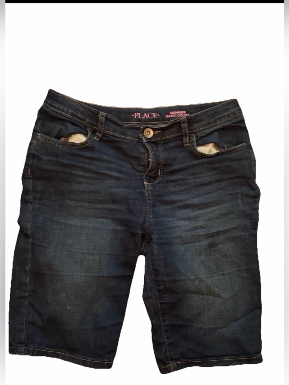 the childrens PLACE Girl’s  skinny navy Shorts ‎ Sz12